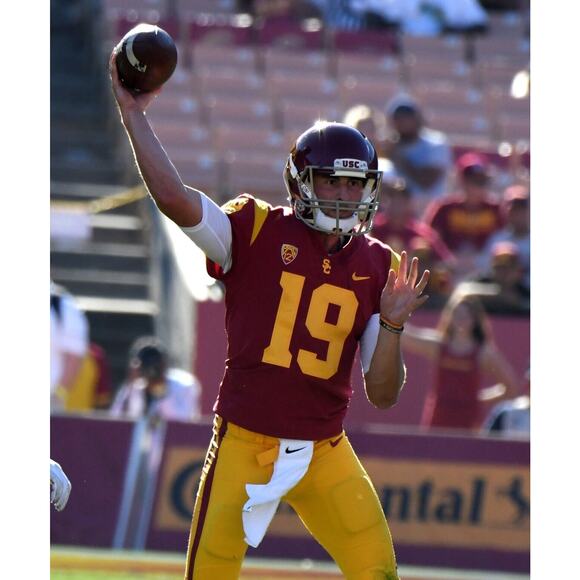 Nike Dri Fit USC Trojans Work out shirt Men sze XL Gray Team Issued #19 training - Picture 2 of 13